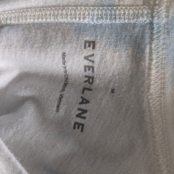 Everlane White and Blue Tie Dyed Tank Top Size M - Picture 6 of 6